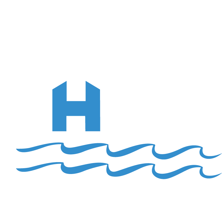 the shed at lake shelbyville llc - white text logo